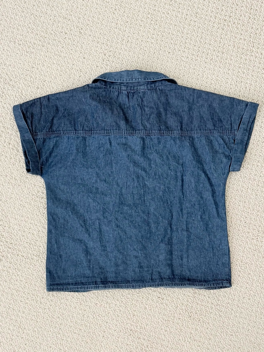 NWT Bebe Tie Front Denim Shirt - Picture 4 of 9
